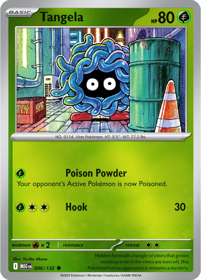 006/132 Tangela Reverse Holo