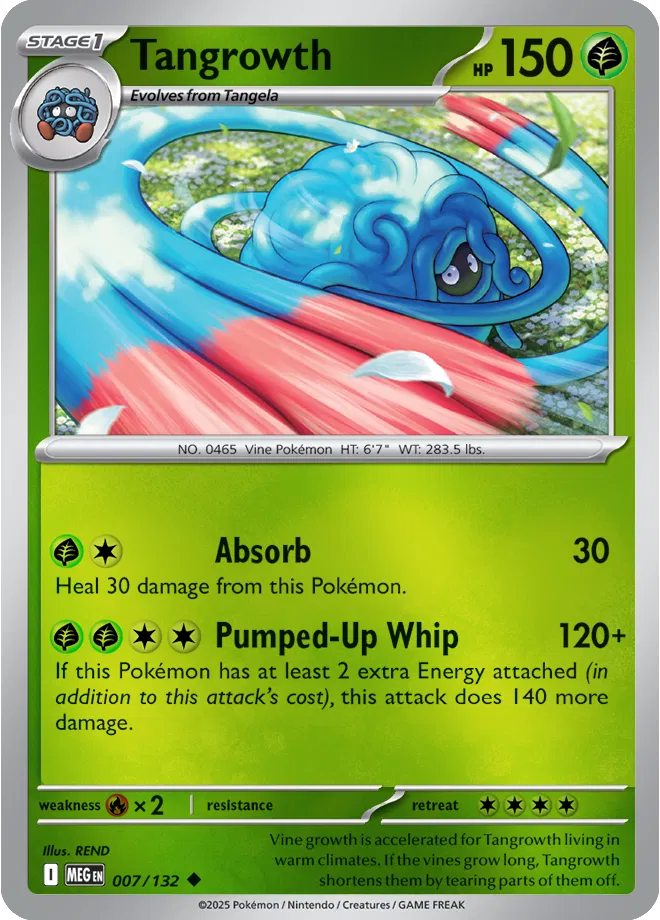 007/132 Tangrowth Reverse Holo