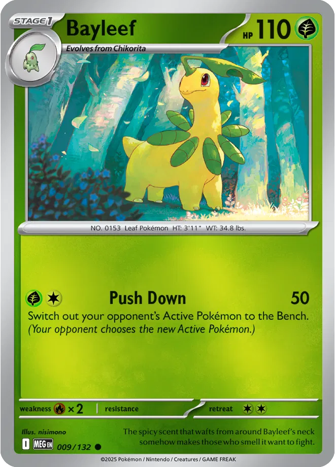 009/132 Bayleef Reverse Holo