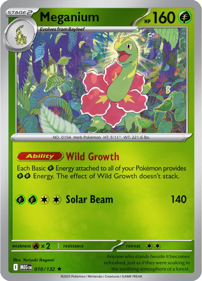 010/132 Meganium Reverse Holo