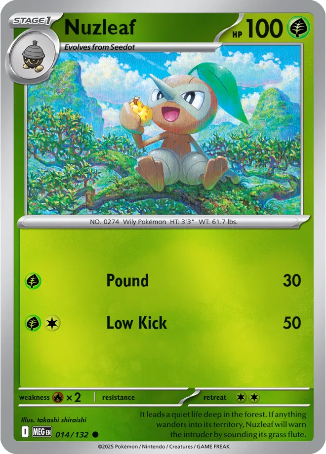 014/132 Nuzleaf Reverse Holo