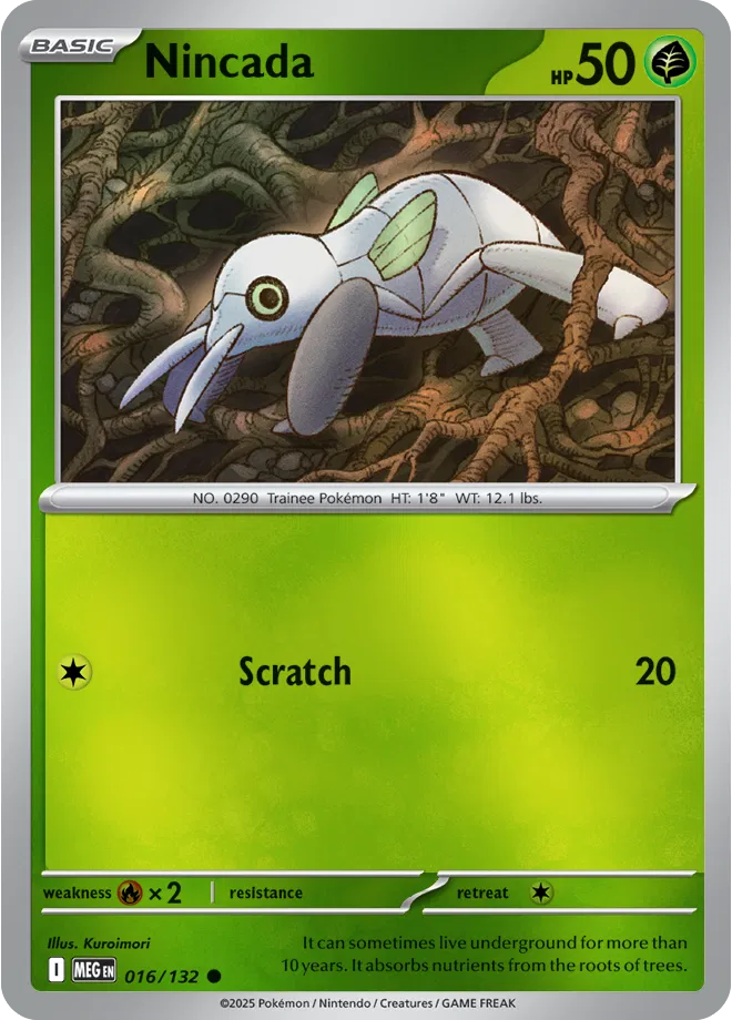 016/132 Nincada Reverse Holo