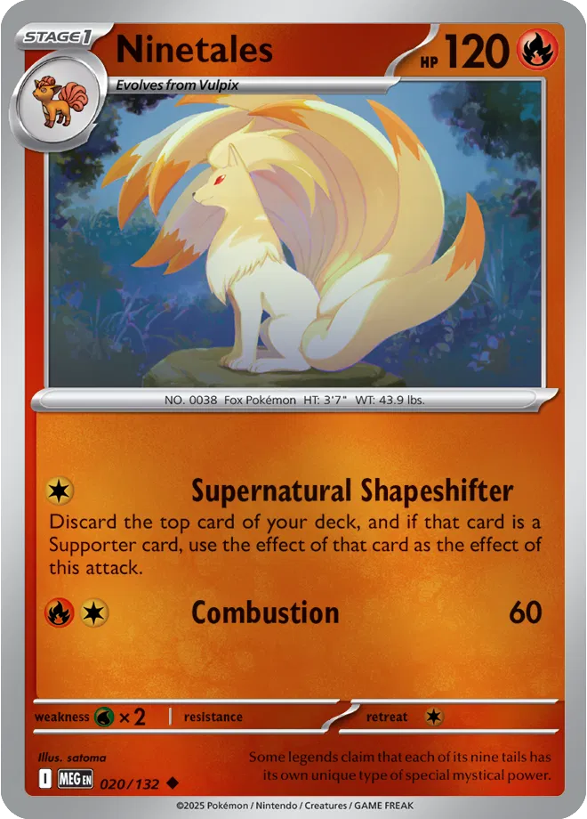 020/132 Ninetales Reverse Holo