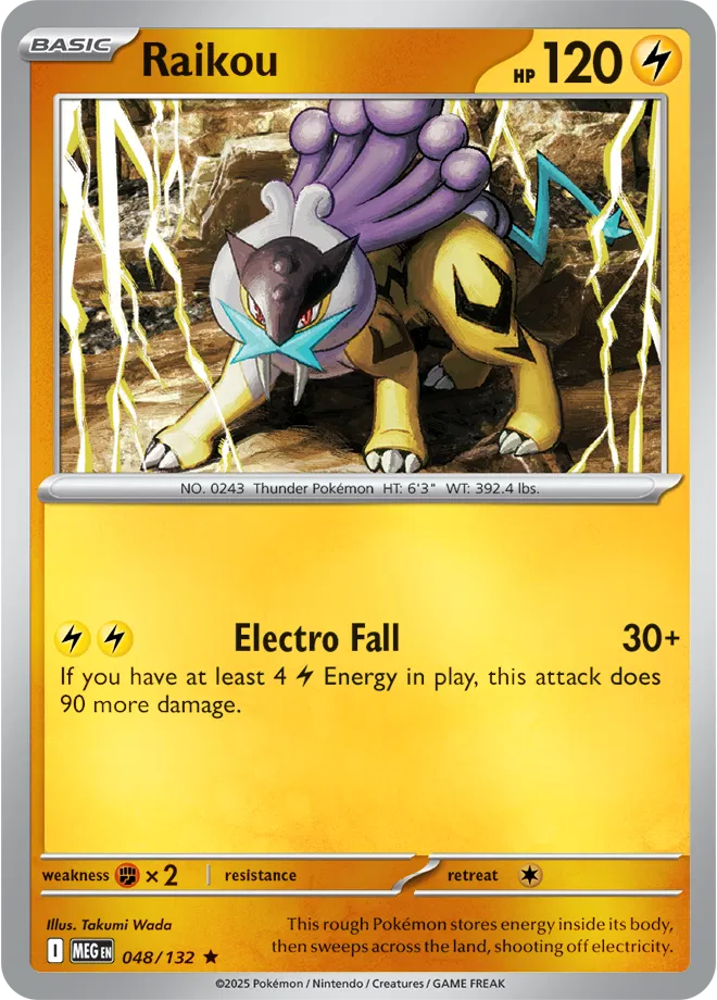 048/132 Raikou Reverse Holo