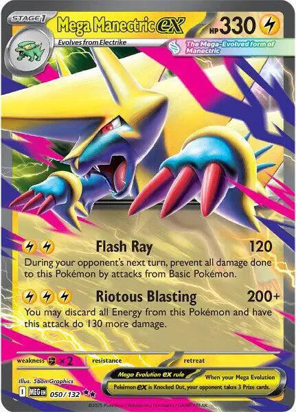 050/132 Mega Manectric EX - Mega Evolution