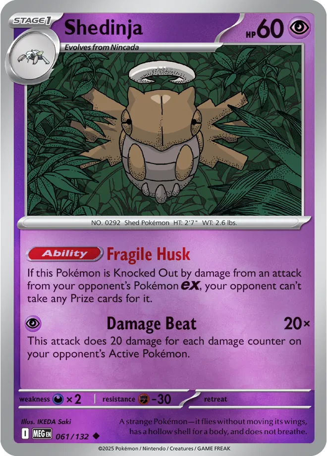 061/132 Shedinja Reverse Holo