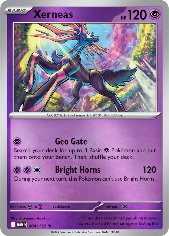 064/132 Xerneas Reverse Holo - Mega Evolution