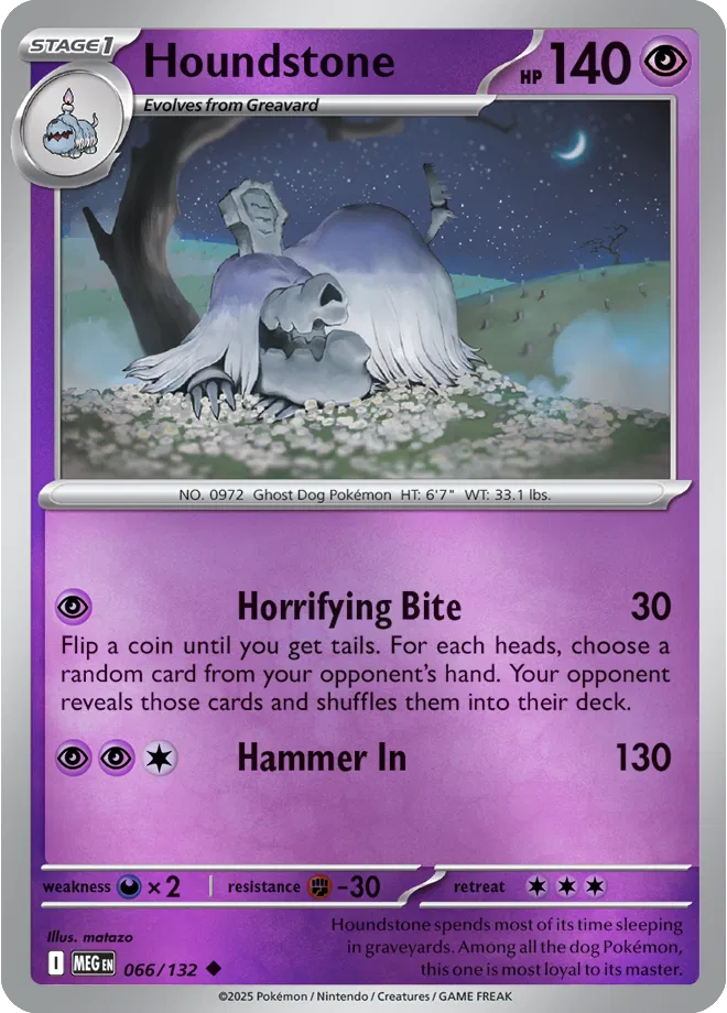 066/132 Houndstone Reverse Holo