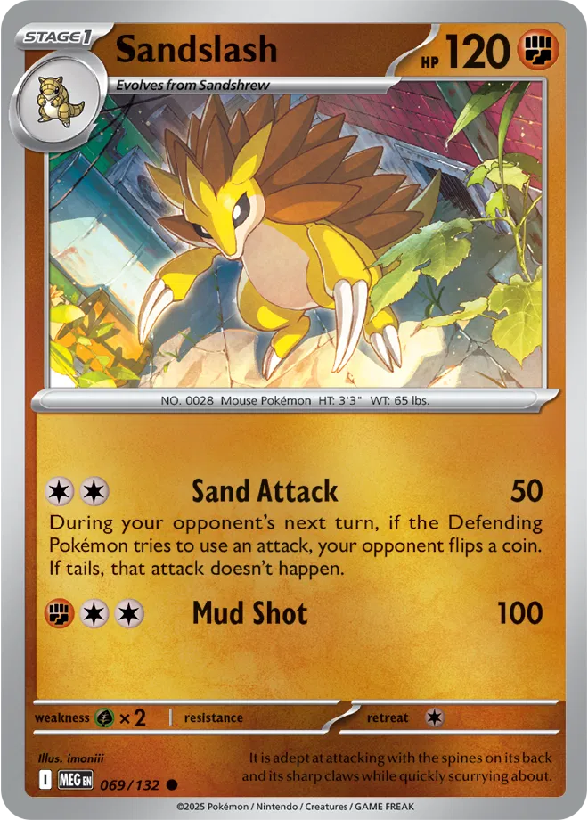 069/132 Sandslash Reverse Holo