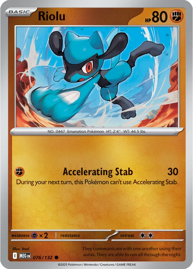 076/132 Riolu Reverse Holo