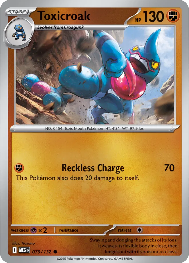 079/132 Toxicroak Reverse Holo