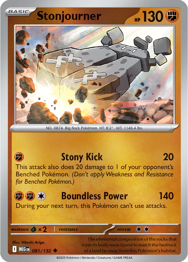 081/132 Stonjourner Reverse Holo