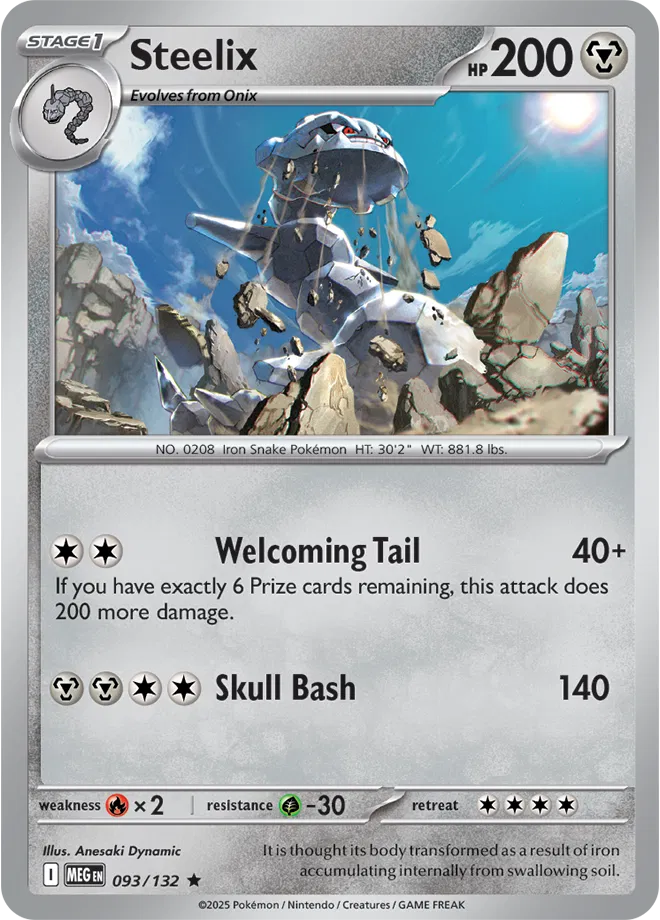093/132 Steelix Holofoil - Mega Evolution