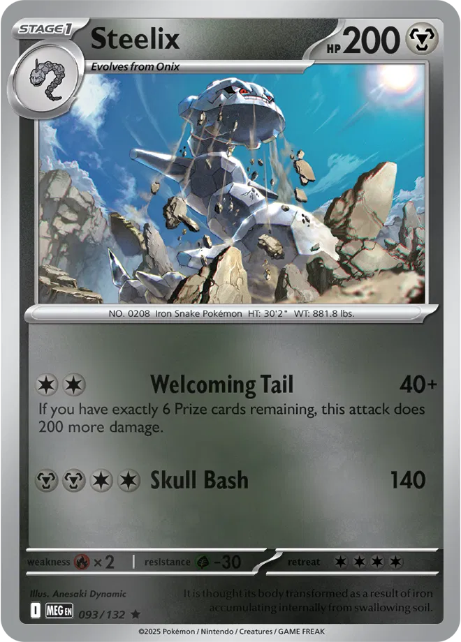 093/132 Steelix Reverse Holo