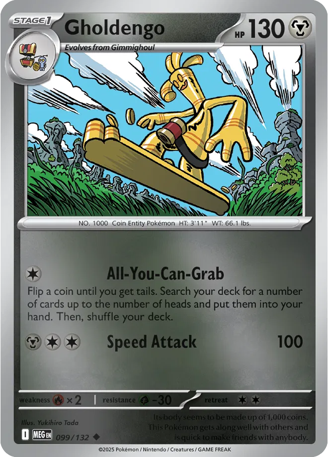 099/132 Gholdengo Reverse Holo