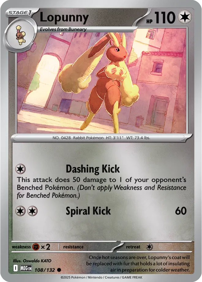 108/132 Lopunny Reverse Holo