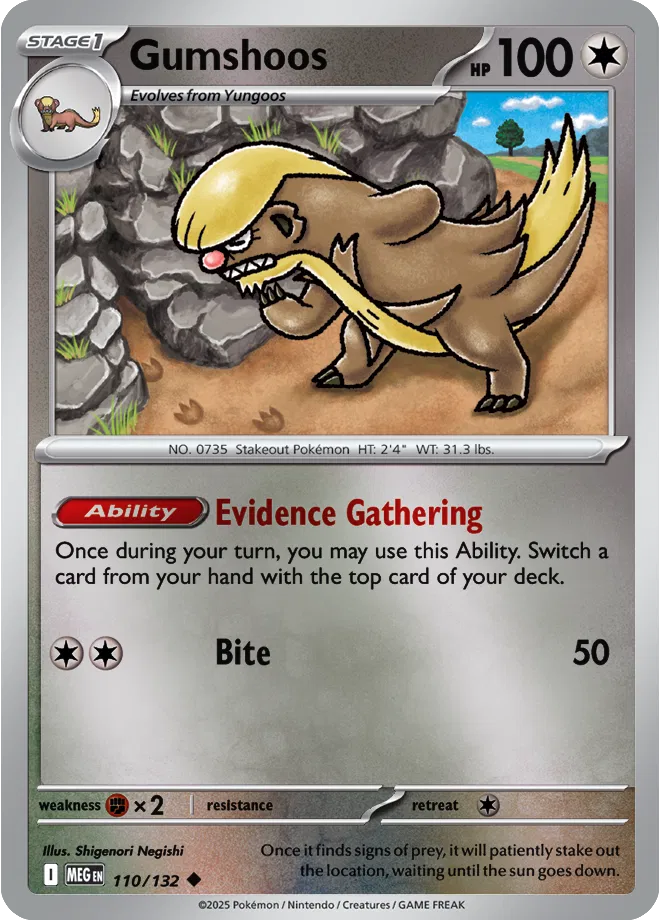110/132 Gumshoos Reverse Holo