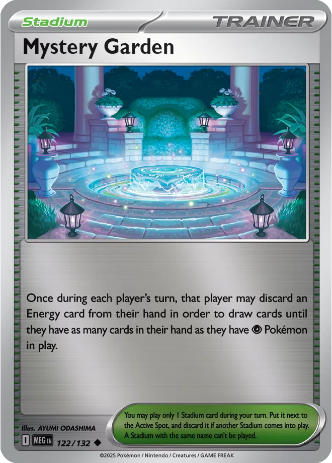 122/132 Mystery Garden Reverse Holo - Mega Evolution