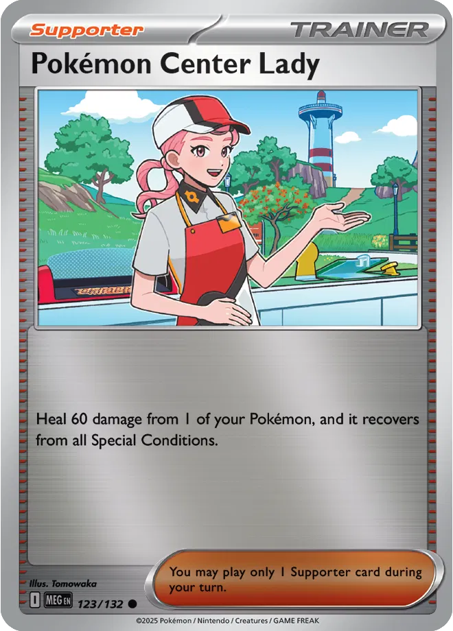 123/132 Pokémon Center Lady Reverse Holo