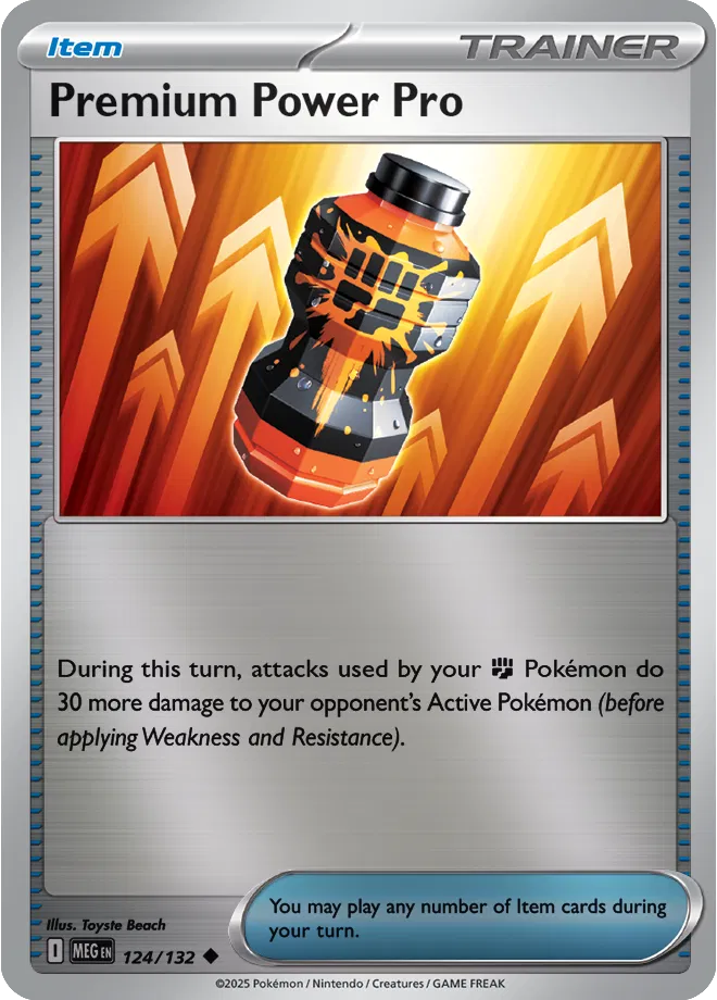 124/132 Premium Power Pro Reverse Holo