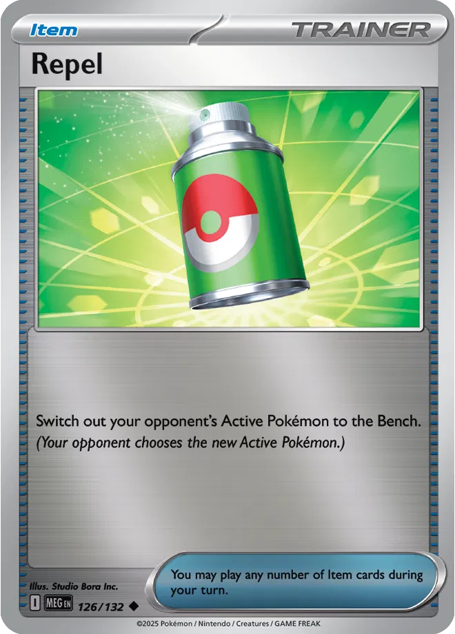 126/132 Repel Reverse Holo - Mega Evolution