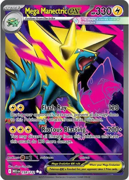 158/132 Mega Manectric EX - Mega Evolution