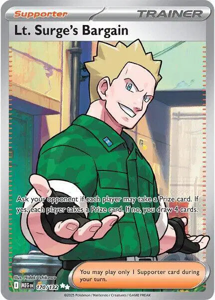 170/132 Lt. Surge's Bargain - Mega Evolution