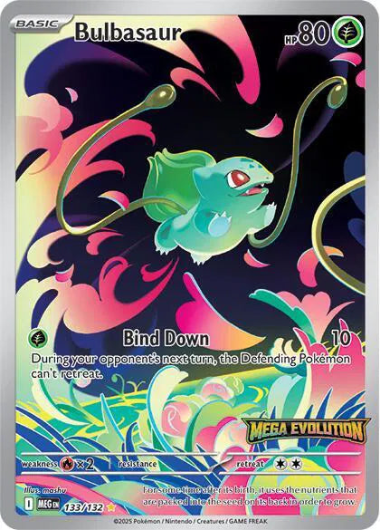 133/132 Bulbasaur (Stamped) - Mega Evolution