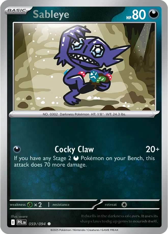 059/094 Sableye Reverse Holo