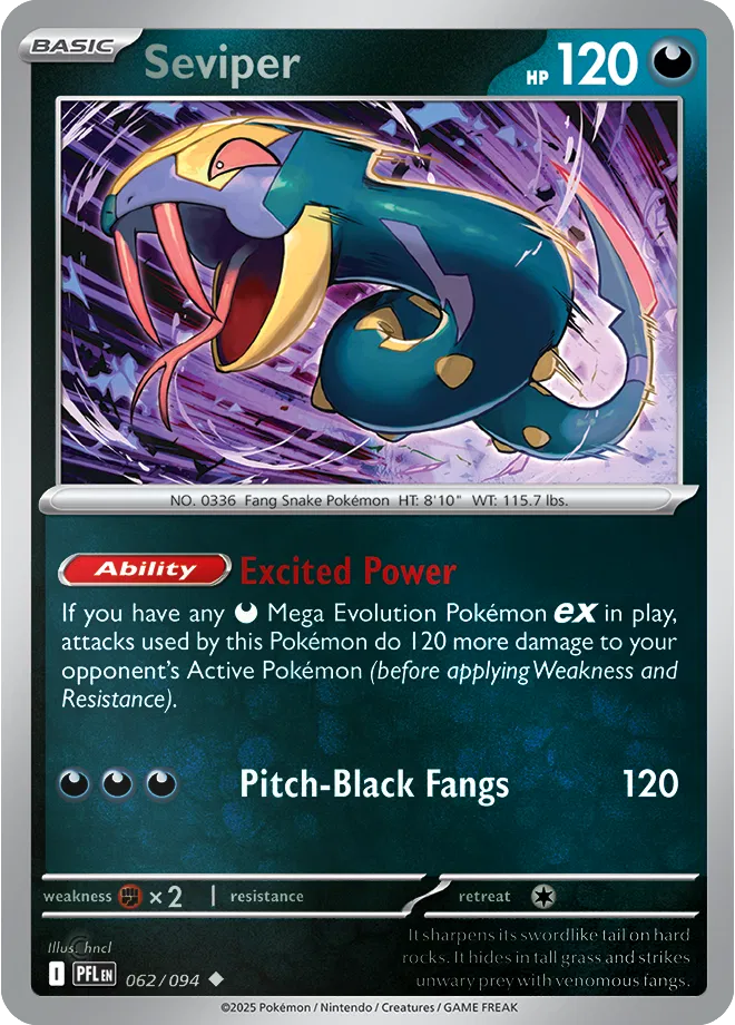 062/094 Seviper Reverse Holo