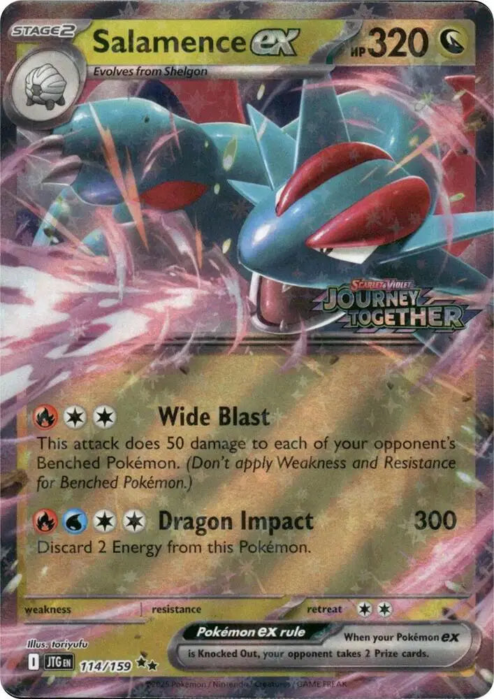 114/159 Salamence EX Journey Together Stamp - Journey Together