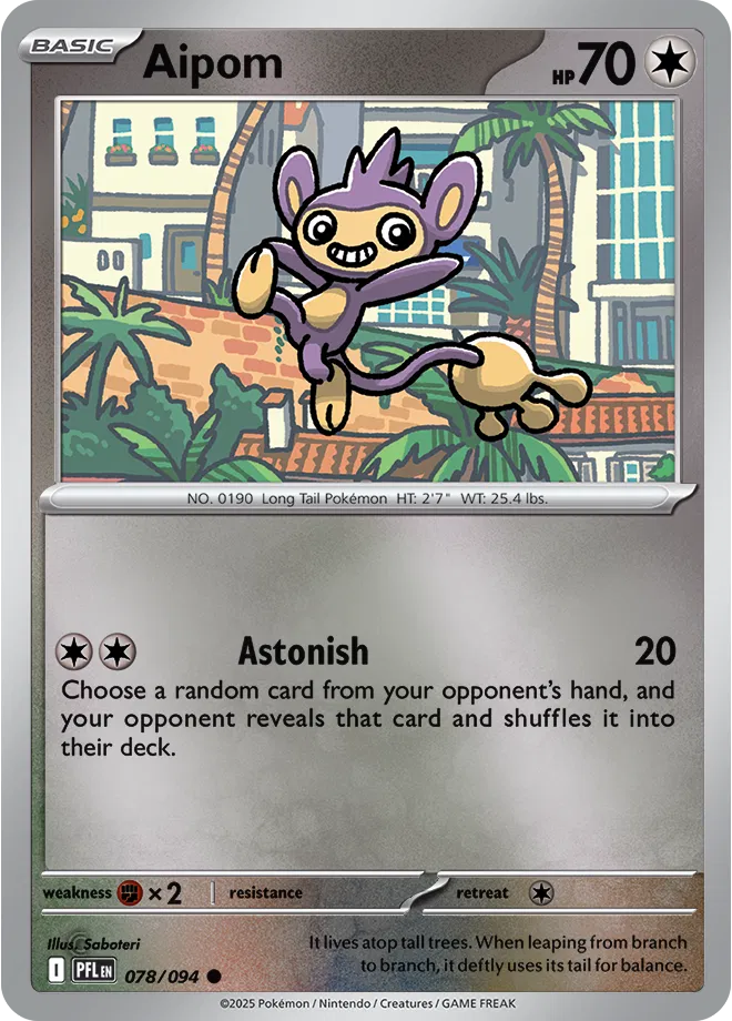 078/094 Aipom Reverse Holo