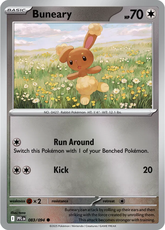 083/094 Buneary Reverse Holo - Phantasmal Flames