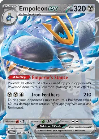 070/094 Empoleon EX - Phantasmal Flames