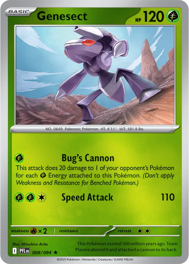 008/094 Genesect Reverse Holo