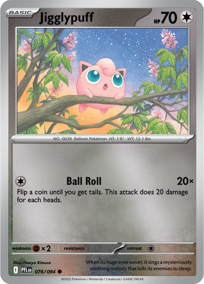 076/094 Jigglypuff Reverse Holo - Phantasmal Flames