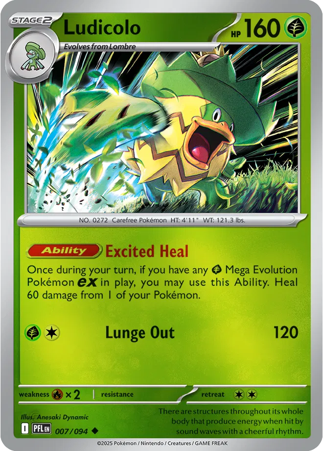 007/094 Ludicolo Reverse Holo