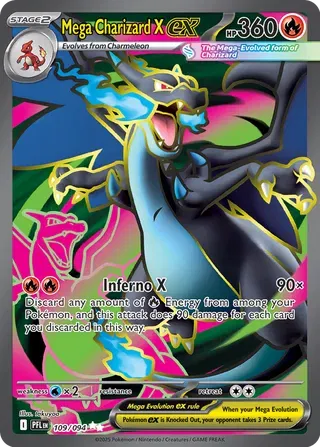 109/094 Mega Charizard X EX - Phantasmal Flames