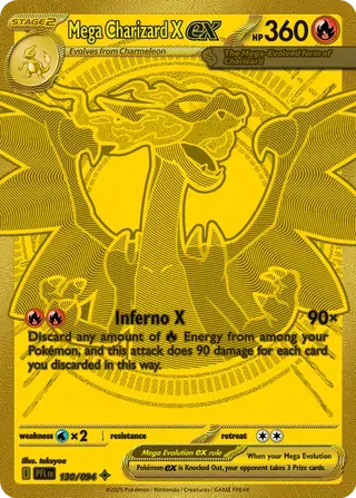 130/094 Mega Charizard X EX