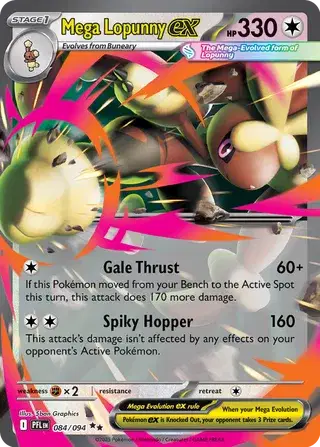 084/094 Mega Lopunny EX - Phantasmal Flames