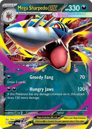 061/094 Mega Sharpedo EX - Phantasmal Flames