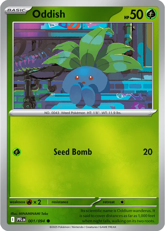 001/094 Oddish Reverse Holo
