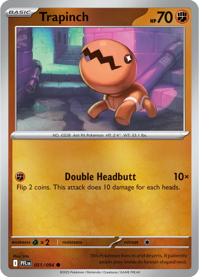 051/094 Trapinch Reverse Holo - Phantasmal Flames
