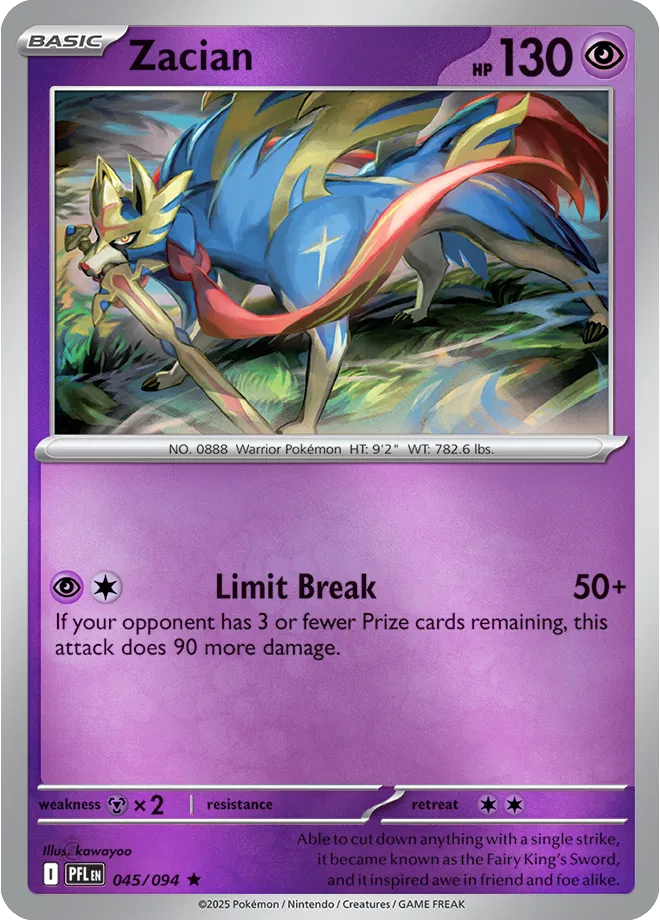 045/094 Zacian Reverse Holo