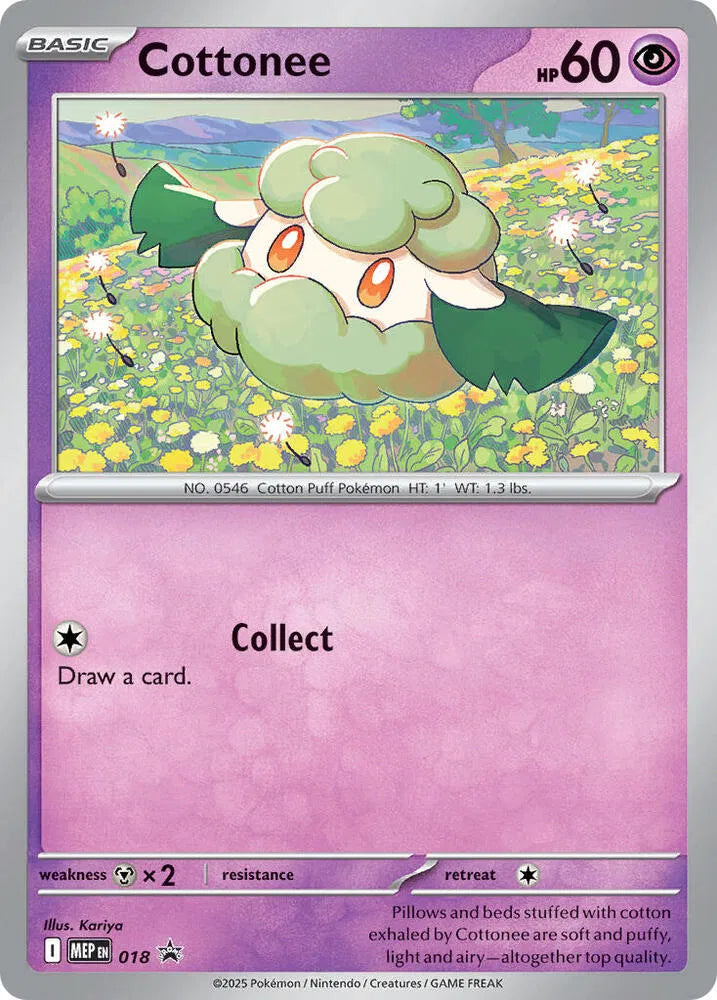 MEP 018 Cottonee - MEP Black Star Promo