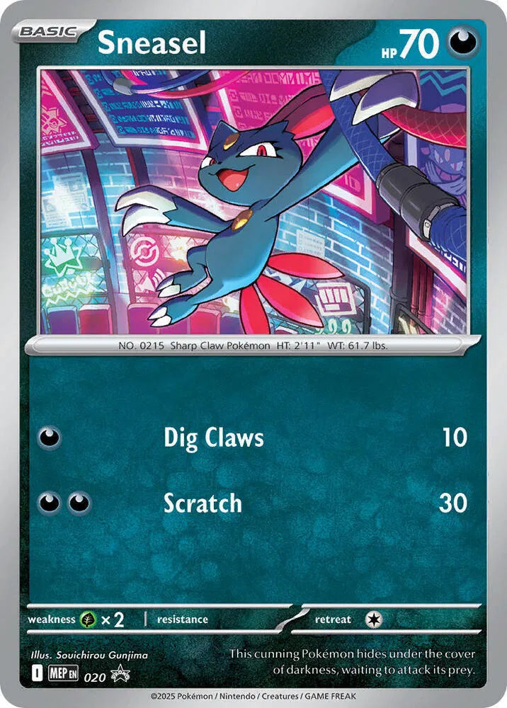 MEP 020 Sneasel - MEP Black Star Promo