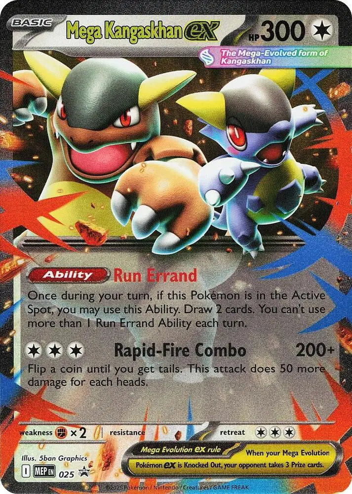 MEP 025 Mega Kangaskhan EX - MEP Black Star Promo