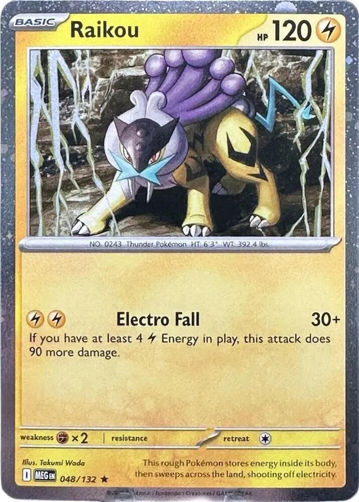 048/132 Raikou Cosmos Holo - Mega Evolution