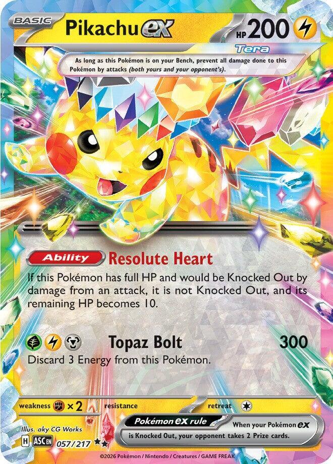 057/217 Pikachu EX - Ascended Heroes