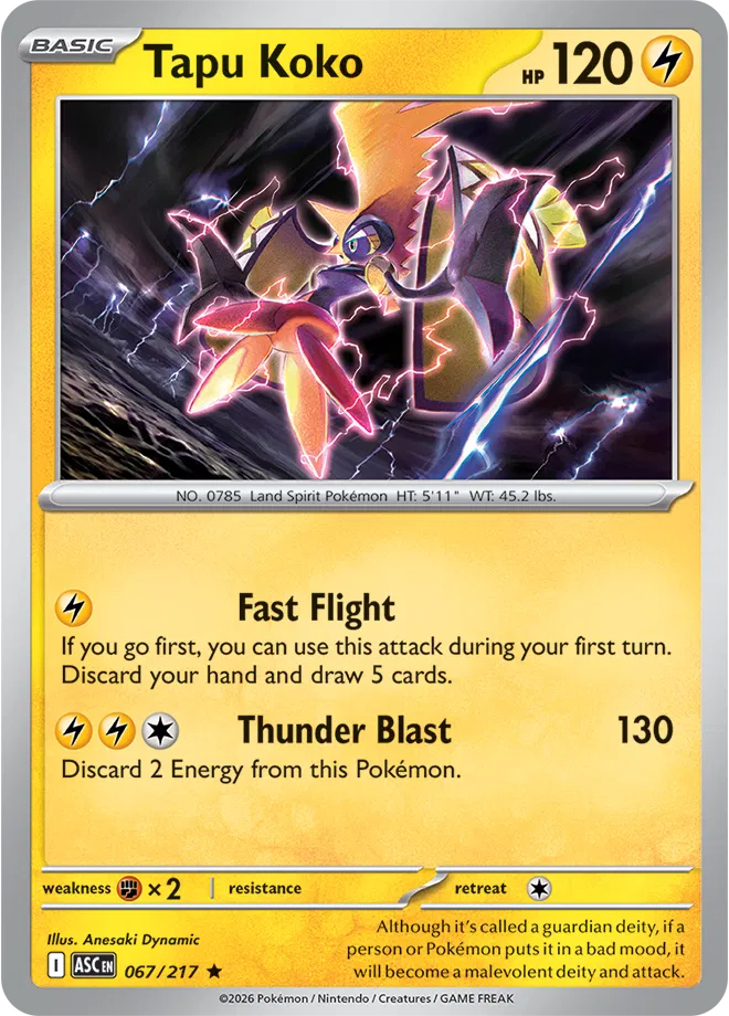 067/217 Tapu Koko Holofoil